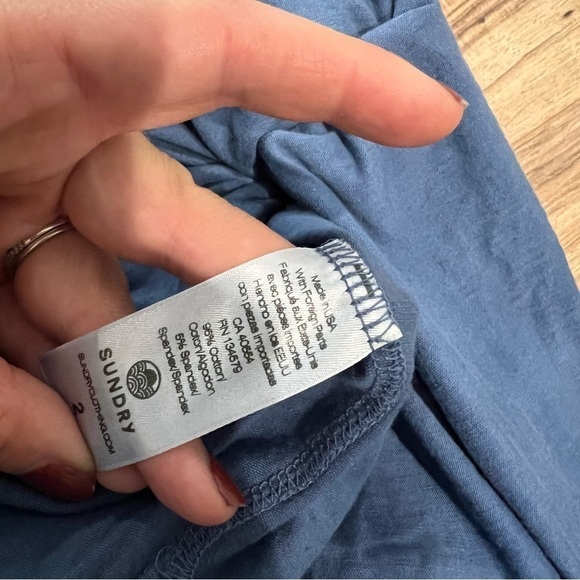 NWT SUNDRY Two Tone Tie Dye Maxi Dress - Picture 10 of 14